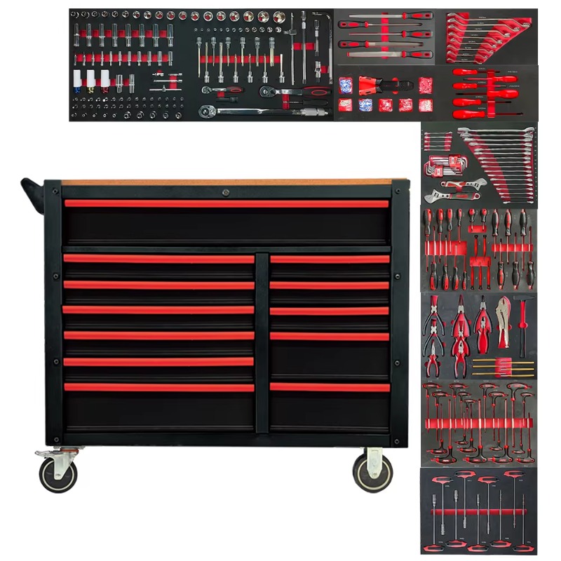 Workshop Tools Trolley - ชุดเครื่องมือ 471 ชิ้น พร้อมตู้เหล็ก 12 ลิ้นชัก