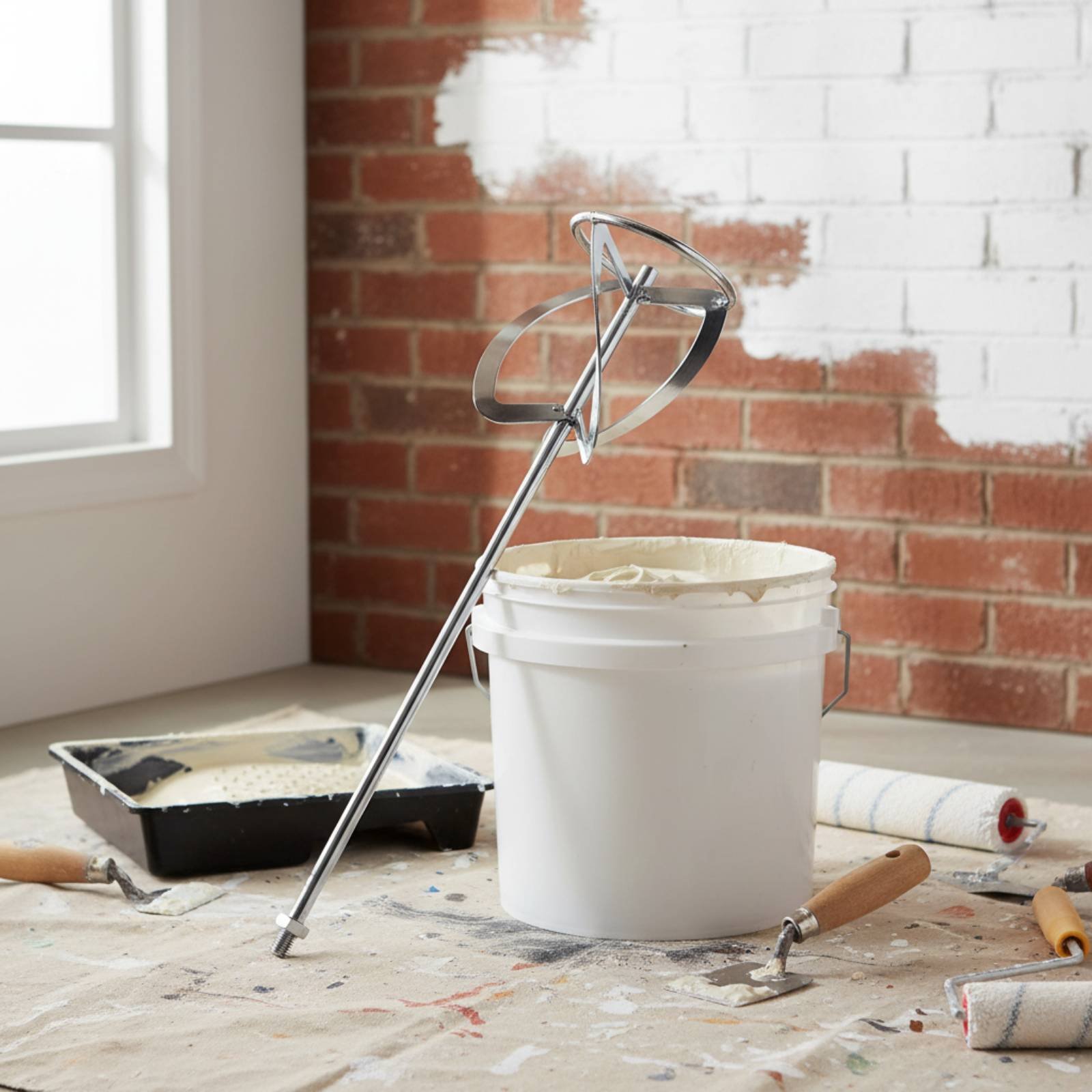 Workshop Tools Uses - ใบพัดเครื่องผสมปูนซีเมนต์ อุปกรณ์เสริมเครื่องมือไฟฟ้าสำหรับเครื่องผสมปูนซีเมนต์ ทนทาน ใช้งานง่าย ประหยัดแรง ใช้งานได้ในโรงงาน
