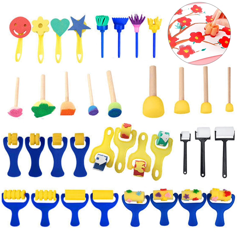 Tools Workshop For Kids - ﻿ แปรงฟองน้ำสำหรับเด็ก ของเล่นศิลปะ งานฝีมือ ฮาโลวีน อุปกรณ์วาดภาพ