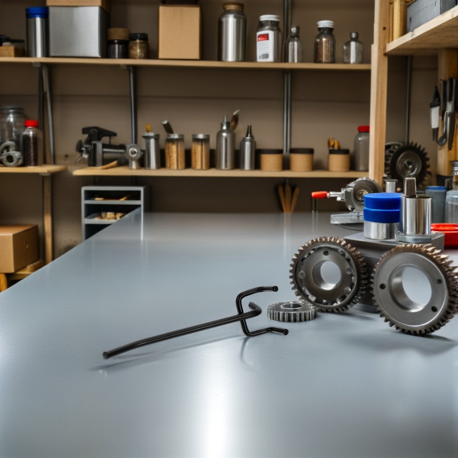 Workshop Tools Display - ตะขอแขวนโลหะสำหรับแผ่นเพ็กบอร์ด 30 ชิ้น แข็งแรงทนทาน สำหรับจัดระเบียบในโรงรถ ห้องทำงาน