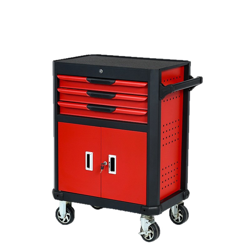 Workshop Tools Trolley - รถเข็นเครื่องมือแบบหลายลิ้นชักสำหรับงานหนัก พร้อมตู้เก็บของแบบล็อคได้ สำหรับซ่อมรถยนต์ อู่ซ่อมรถ รถเข็นเก็บอะไหล่เคลื่อนที่