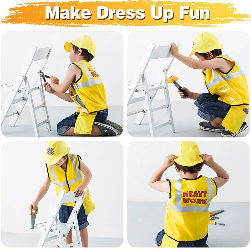 3-6Y เด็ก Construction Worker  - Tools Workshop For Kids บทวิจารณ์และราคา