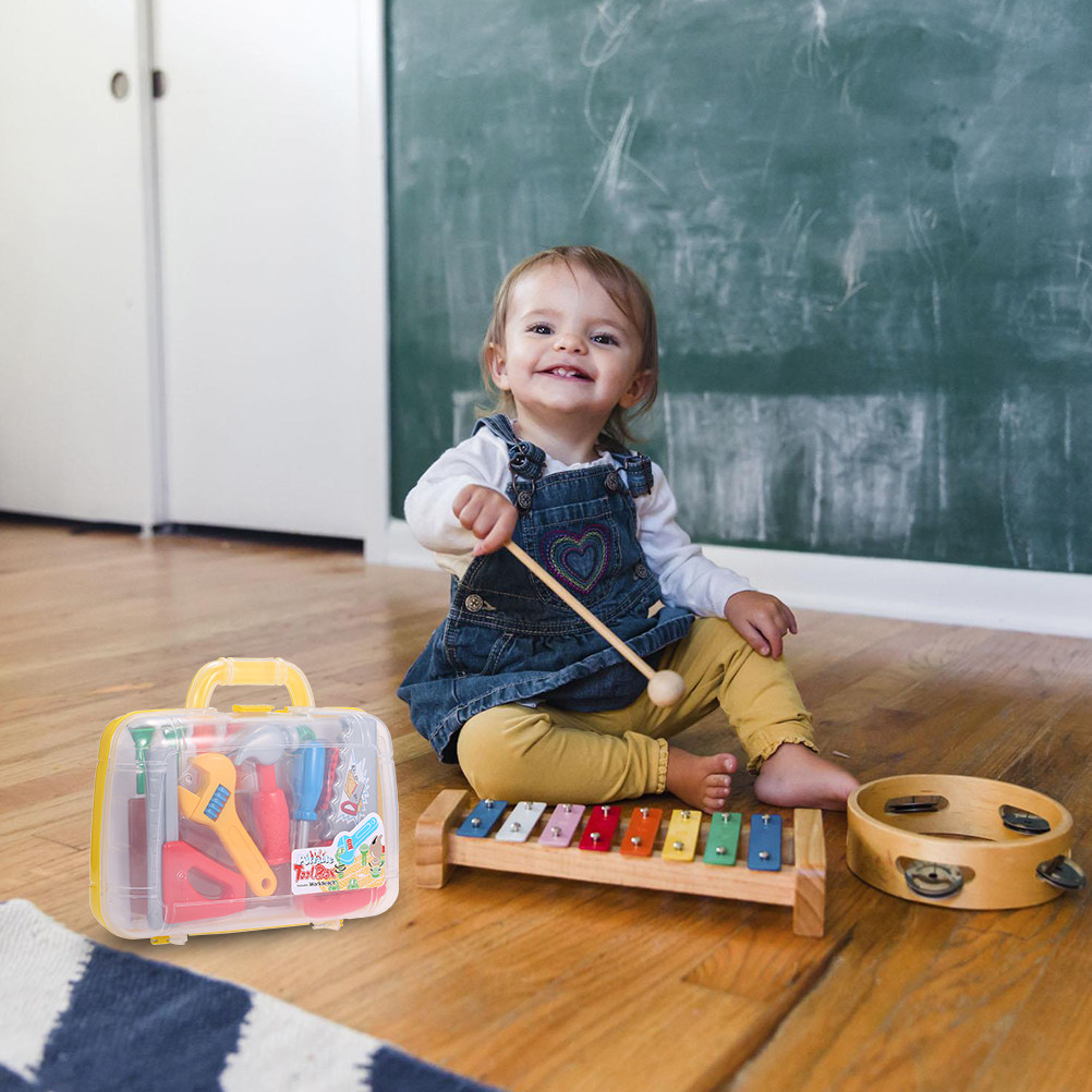 ชุดกล่องเครื่องมือพลาสติกสำหรั - Tools Workshop For Kids บทวิจารณ์และราคา