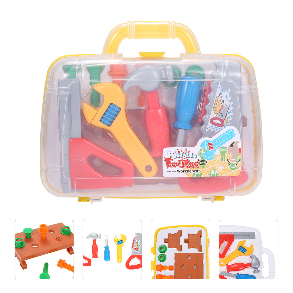ชุดกล่องเครื่องมือพลาสติกสำหรั - Tools Workshop For Kids บทวิจารณ์และราคา