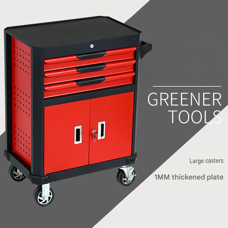 รถเข็นเครื่องมือแบบหลายลิ้นชัก - Workshop Tools Trolley บทวิจารณ์และราคา