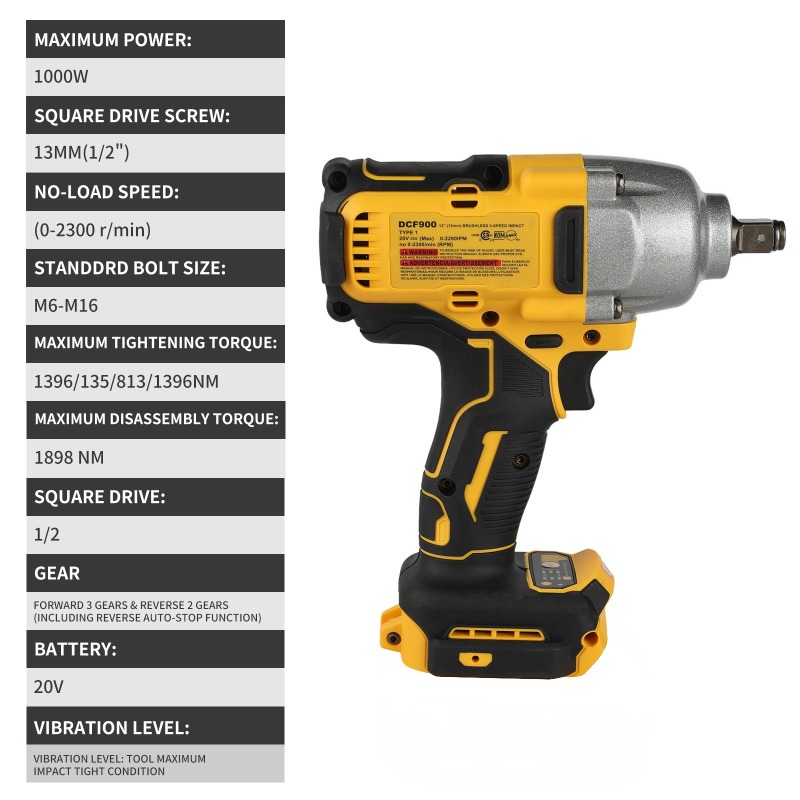 ประแจบล็อกไร้สายแรงบิดสูง รุ่น - Workshop Tools Uses บทวิจารณ์และราคา