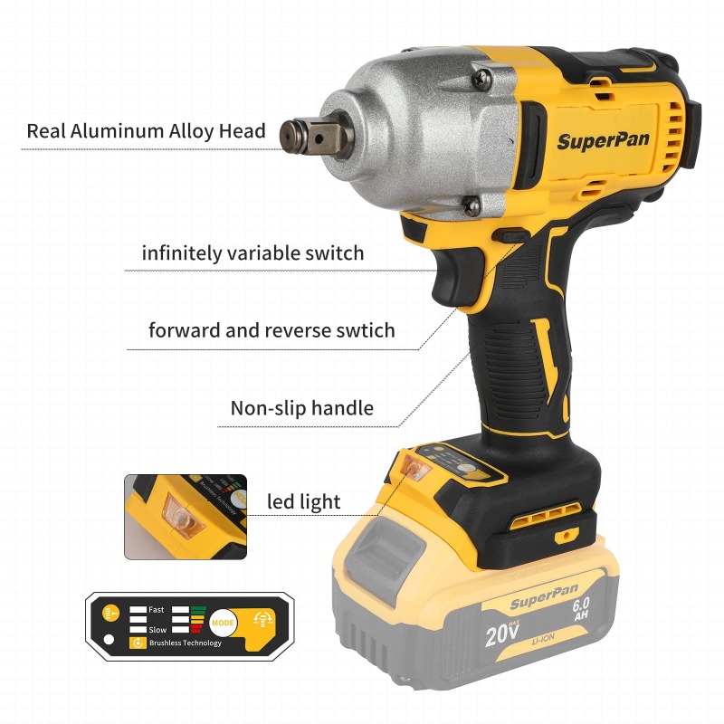 ประแจบล็อกไร้สายแรงบิดสูง รุ่น - Workshop Tools Uses บทวิจารณ์และราคา